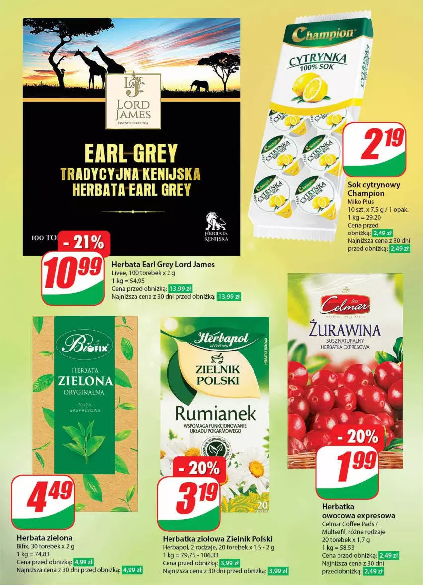 Gazetka promocyjna Dino - Gazetka 5 - ważna 30.01 do 06.02.2024 - strona 10 - produkty: Celma, Earl Grey, Herbapol, Herbata, Rum