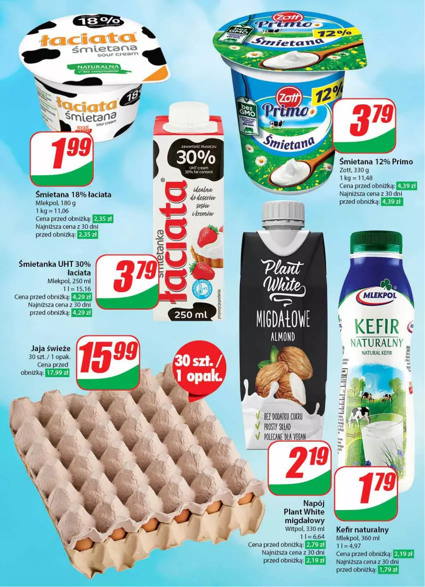 Gazetka promocyjna Dino - Gazetka 5 - ważna 30.01 do 06.02.2024 - strona 33 - produkty: Fa, Jaja, Kefir, Kefir naturalny, Napój, Zott