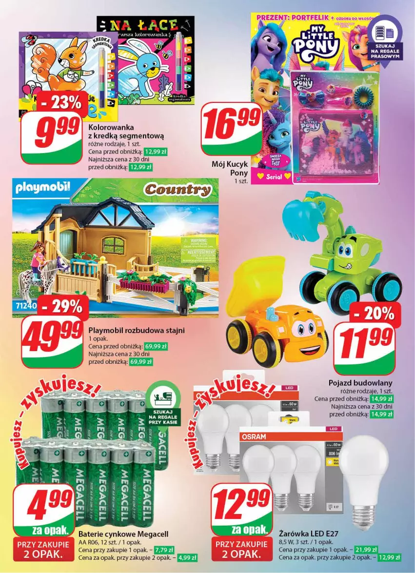 Gazetka promocyjna Dino - Gazetka 5 - ważna 30.01 do 06.02.2024 - strona 46 - produkty: Cynk, Kolorowanka, Mobil, Playmobil, Pojazd, Por