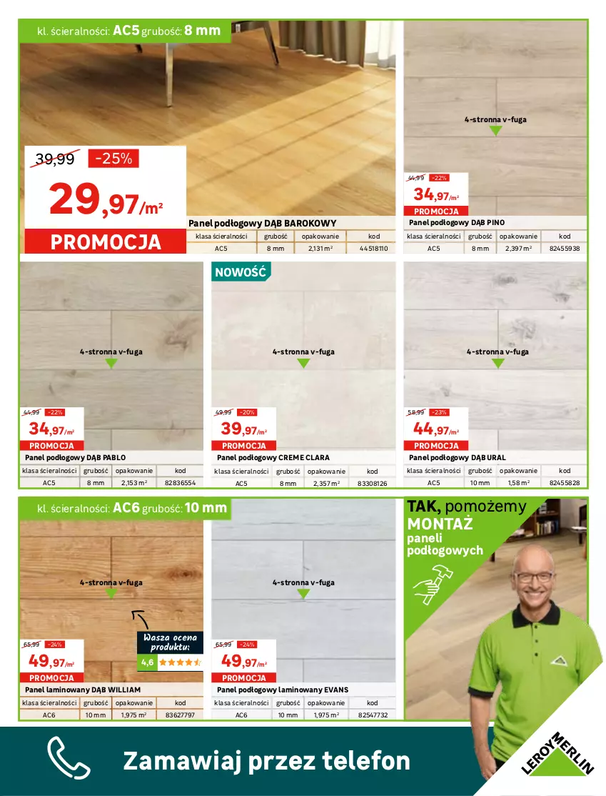 Gazetka promocyjna Leroy Merlin - Jesteśmy otwarci na Wasze potrzeby - ważna 14.04 do 06.05.2021 - strona 27 - produkty: LG, Panel laminowany, Panel podłogowy, Telefon