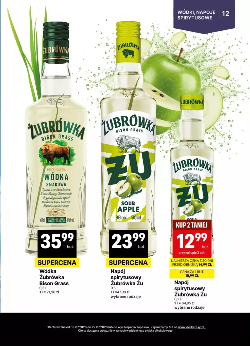 Gazetka promocyjna Delikatesy Centrum - Delibarek DC26-DC27 - ważna 09.07 do 22.07.2026 - strona 12 - produkty: Gin, Gra, Napój, Napoje, Rama, Wódka