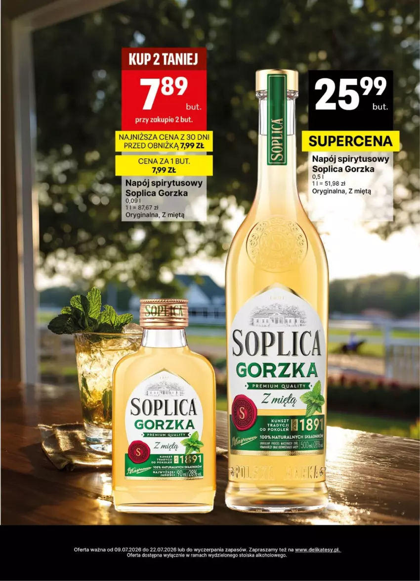 Gazetka promocyjna Delikatesy Centrum - Delibarek DC26-DC27 - ważna 09.07 do 22.07.2026 - strona 13 - produkty: Fa, Gin, Napój, Rama, Soplica