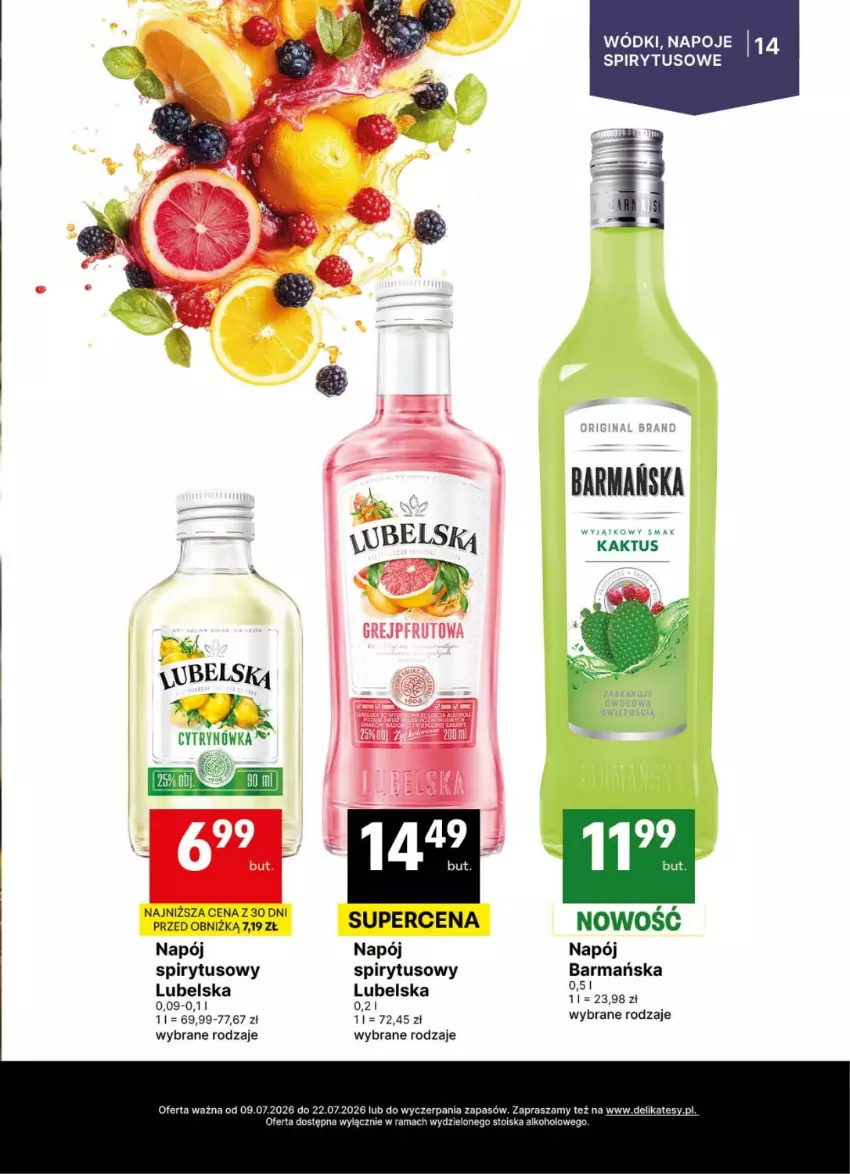 Gazetka promocyjna Delikatesy Centrum - Delibarek DC26-DC27 - ważna 09.07 do 22.07.2026 - strona 14 - produkty: Kaktus, Napój, Napoje, Rama
