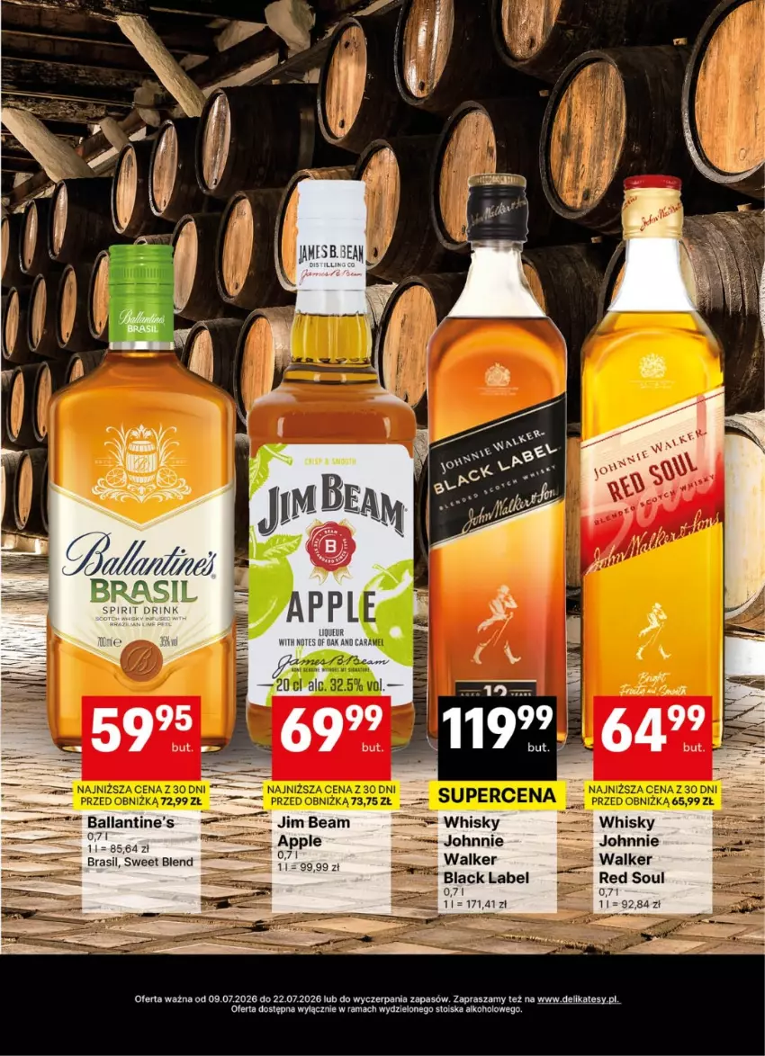 Gazetka promocyjna Delikatesy Centrum - Delibarek DC26-DC27 - ważna 09.07 do 22.07.2026 - strona 19 - produkty: Ballantine's, Lack, Rama