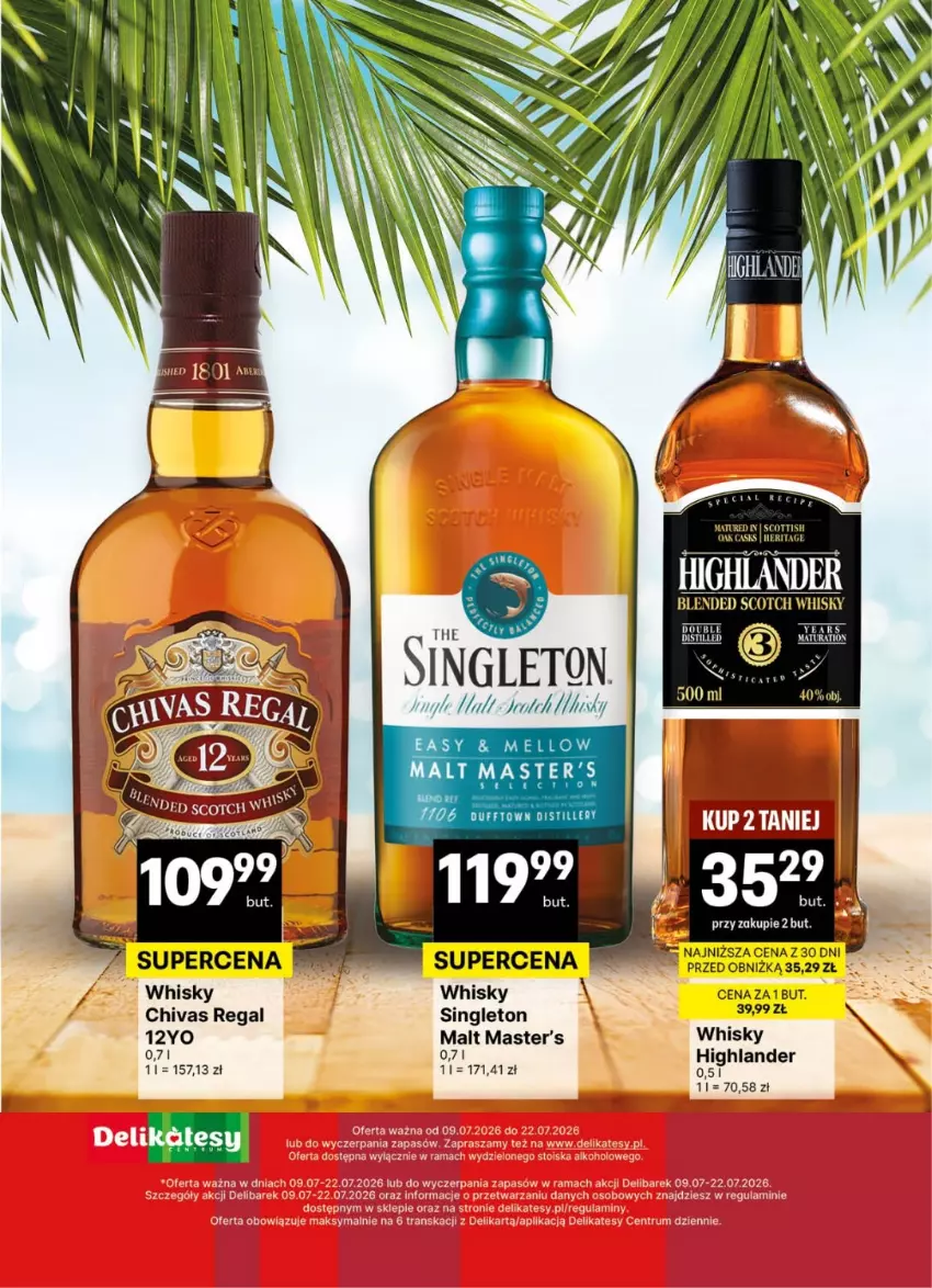 Gazetka promocyjna Delikatesy Centrum - Delibarek DC26-DC27 - ważna 09.07 do 22.07.2026 - strona 21 - produkty: Whisky