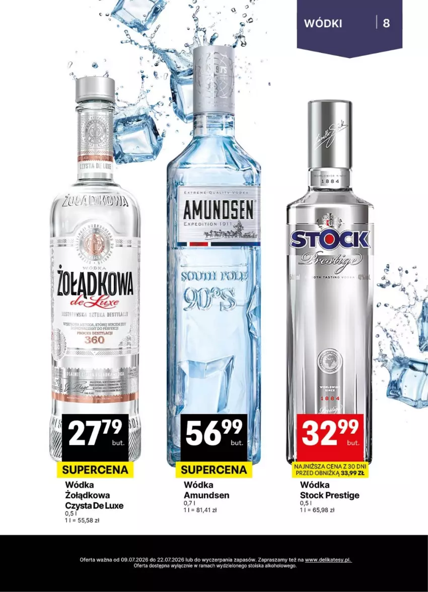 Gazetka promocyjna Delikatesy Centrum - Delibarek DC26-DC27 - ważna 09.07 do 22.07.2026 - strona 8 - produkty: Amundsen, Rama, Stock, Wódka
