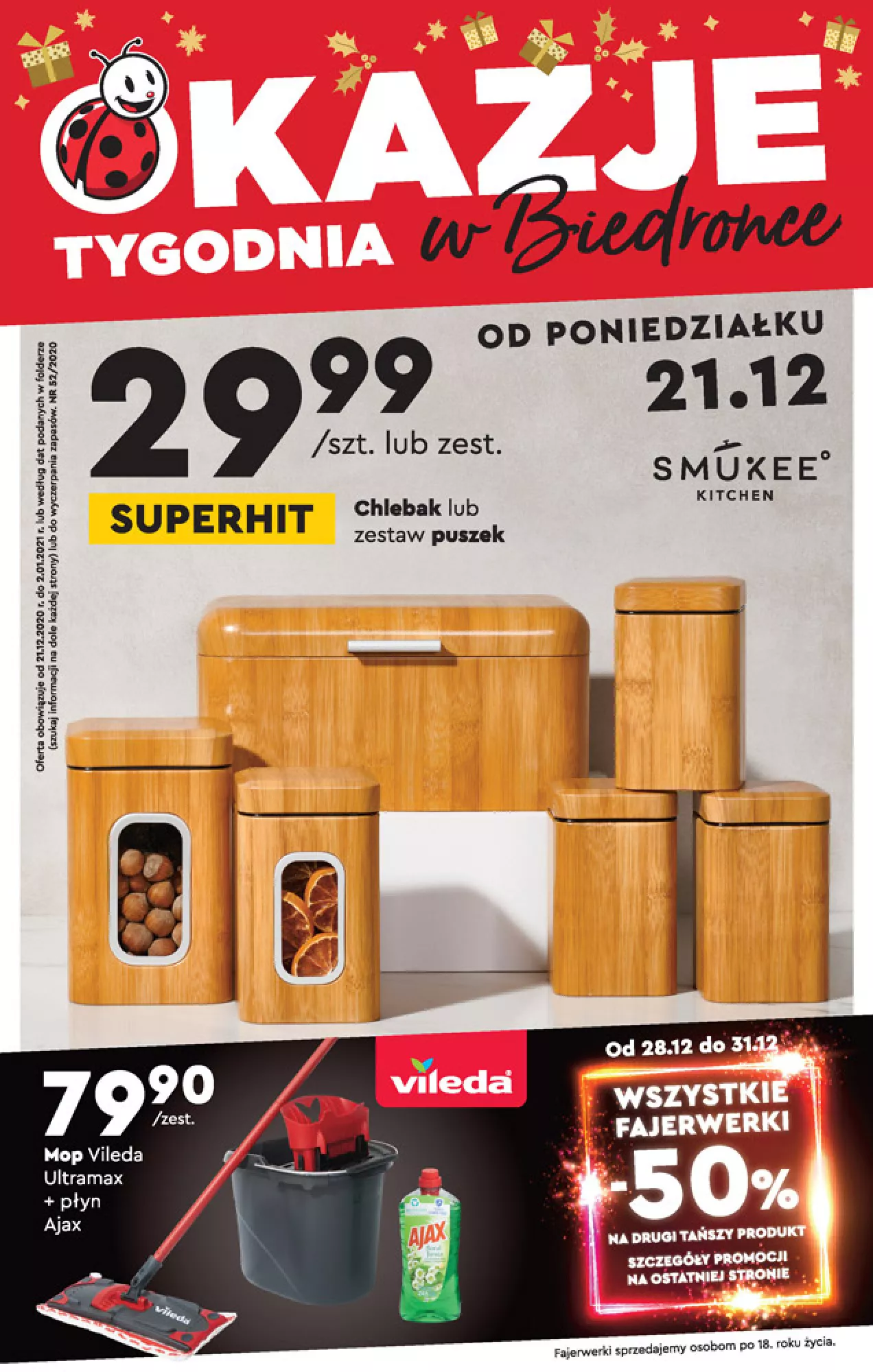 Gazetka promocyjna Biedronka - Okazje tygodnia od 21.12 - ważna 21.12.2020 do 10.01.2021 - strona 1