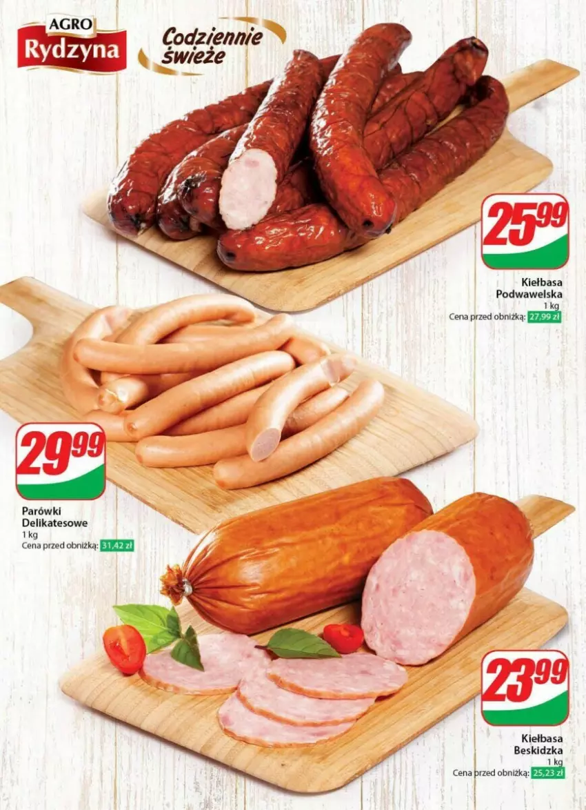 Gazetka promocyjna Dino - ważna 10.01 do 16.01.2024 - strona 17 - produkty: Fa, Kiełbasa, Kiełbasa podwawelska, Parówki, Wawel