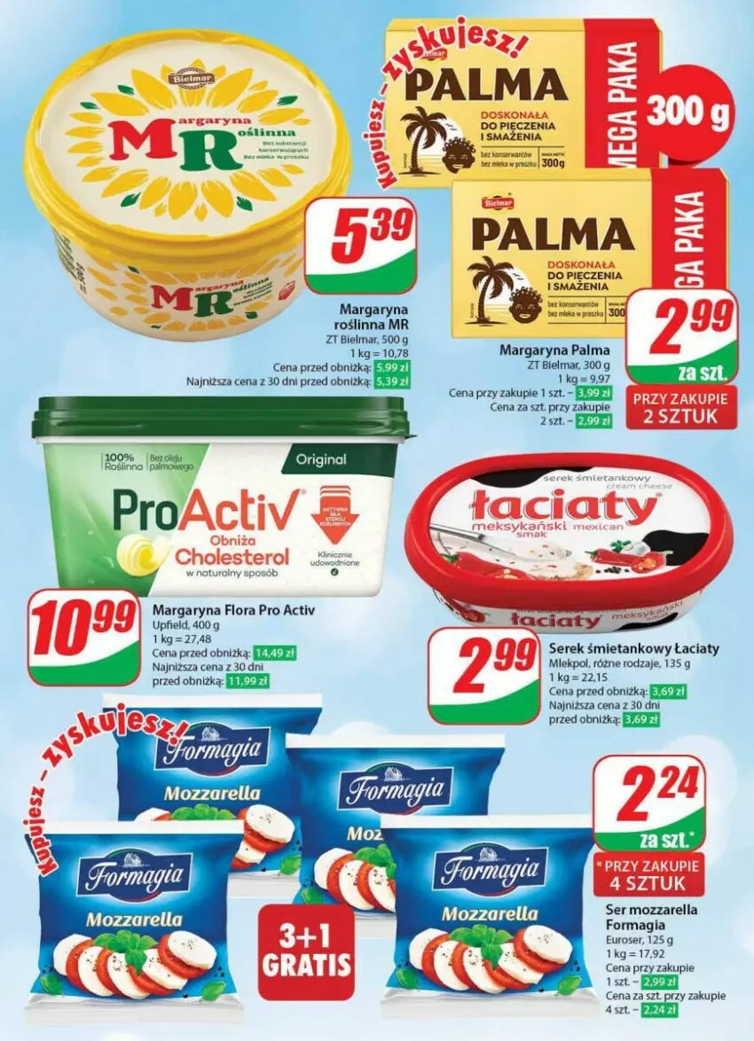 Gazetka promocyjna Dino - ważna 10.01 do 16.01.2024 - strona 25 - produkty: Flora, Margaryna, Mecze, Mozzarella, Palma, Piec, Ser, Serek