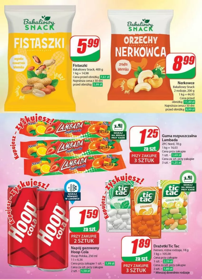 Gazetka promocyjna Dino - ważna 10.01 do 16.01.2024 - strona 35 - produkty: Ferrero, Guma rozpuszczalna, Hoop, Napój, Napój gazowany