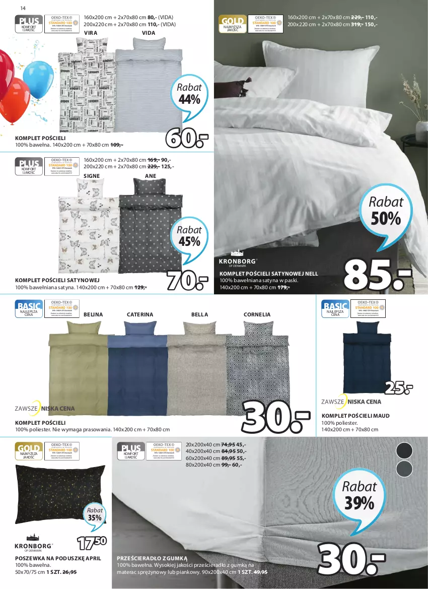 Gazetka promocyjna Jysk - Oferta tygodnia - ważna 06.04 do 19.04.2022 - strona 15 - produkty: Bell, Bella, Komplet pościeli, Materac, Materac sprężynowy, Pościel, Poszewka, Prześcieradło, Sok, Tera, Wełna