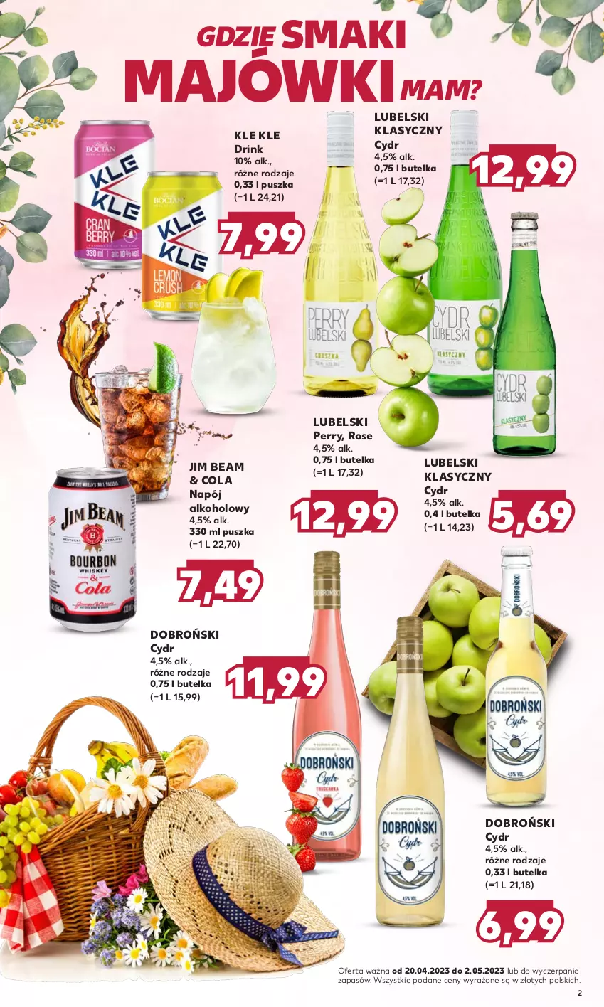 Gazetka promocyjna Kaufland - Barek Kauflandu - ważna 20.04 do 02.05.2023 - strona 2 - produkty: Jim Beam, Napój