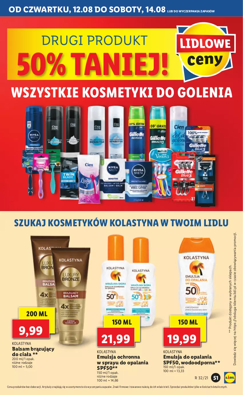 Gazetka promocyjna Lidl - GAZETKA - ważna 12.08 do 14.08.2021 - strona 51 - produkty: Emulsja, Por