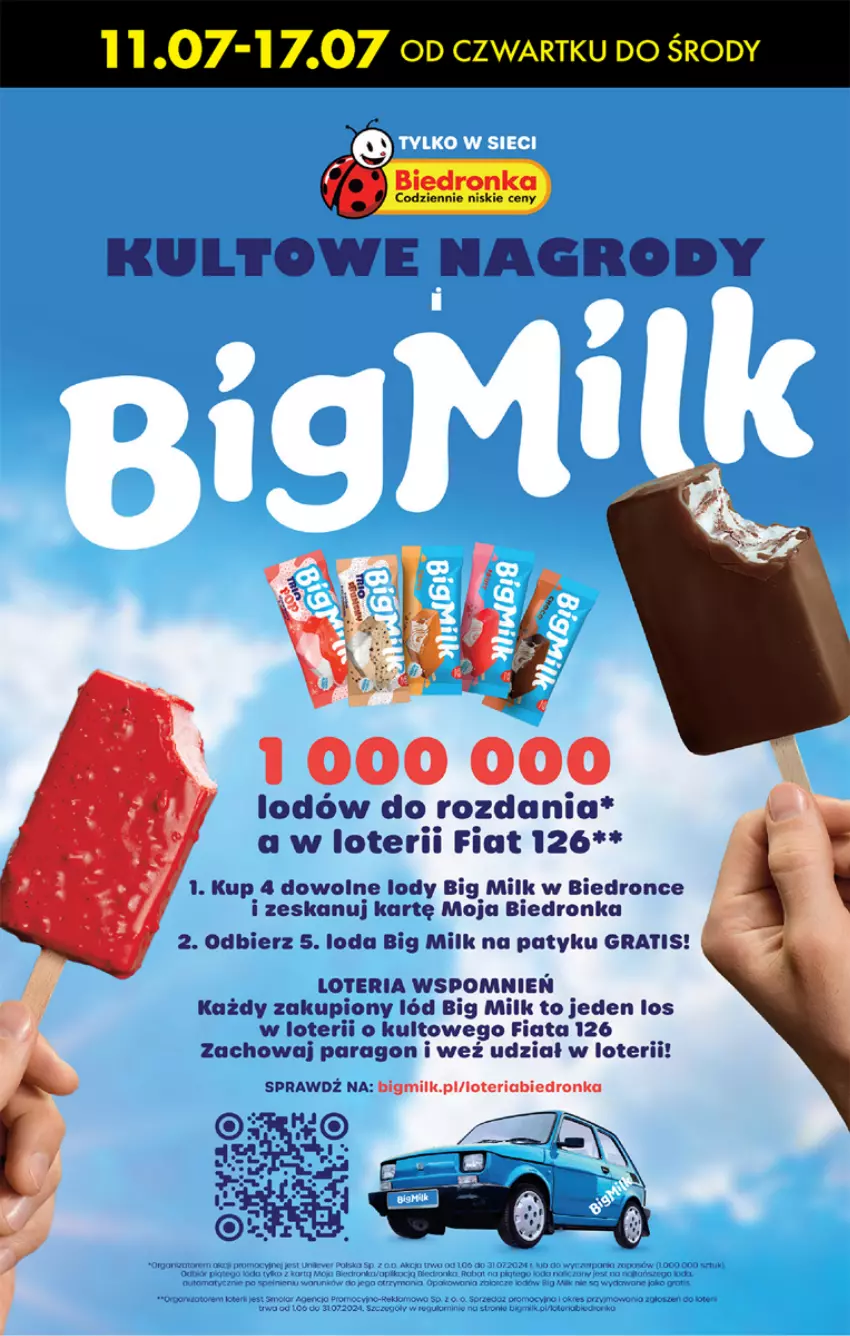 Gazetka promocyjna Biedronka - Od czwartku - ważna 11.07 do 17.07.2024 - strona 41 - produkty: Big Milk, Dron, Fa, Gra, HP, Lody