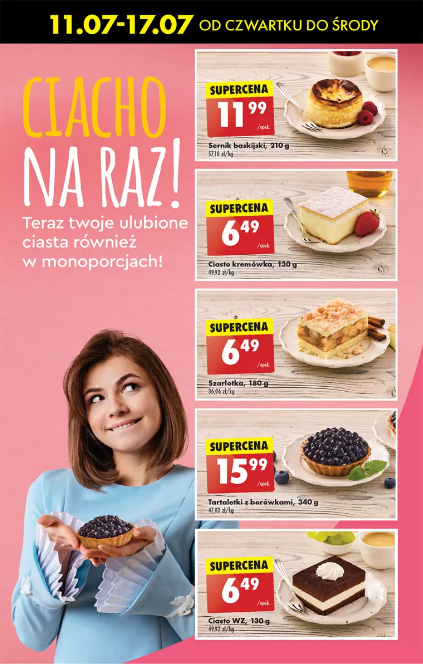 Gazetka promocyjna Biedronka - Od czwartku - ważna 11.07 do 17.07.2024 - strona 45 - produkty: Borówka, Ser, Tarta