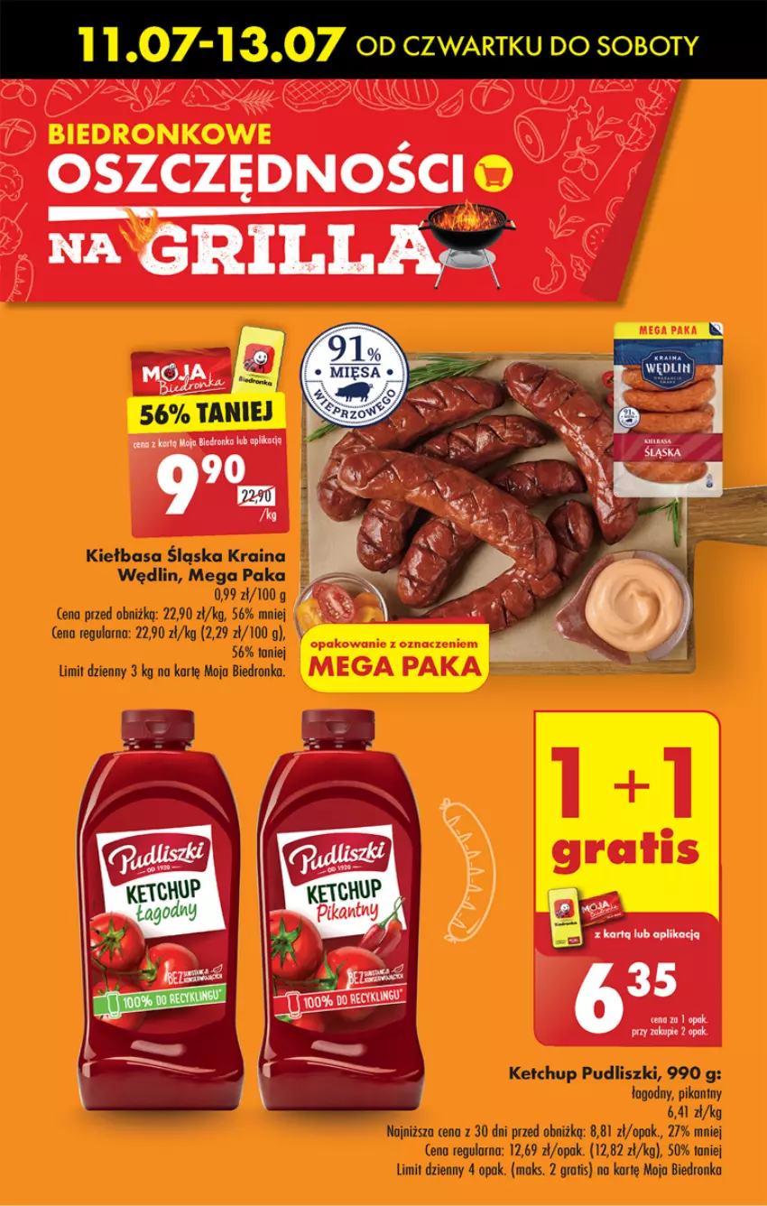 Gazetka promocyjna Biedronka - Od czwartku - ważna 11.07 do 17.07.2024 - strona 5 - produkty: Dron, Gra, Ketchup, Kiełbasa, Kiełbasa śląska, Pudliszki