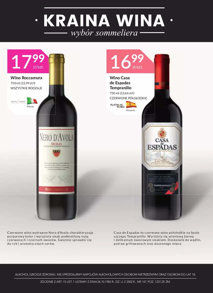 Gazetka promocyjna Stokrotka - Oferta alkoholowa - ważna 10.11 do 08.12.2021 - strona 14 - produkty: Grill, Pur, Ser, Wino