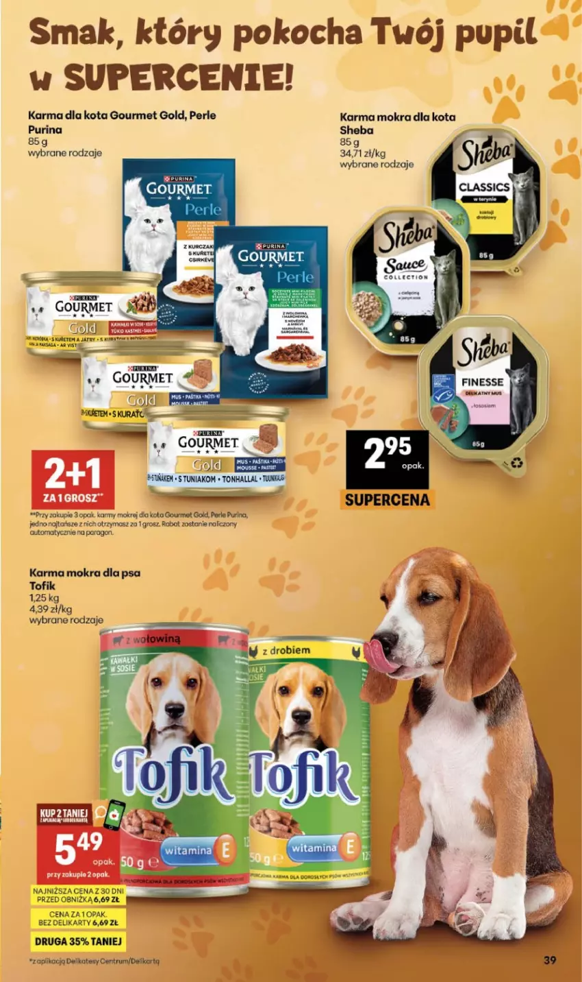 Gazetka promocyjna Delikatesy Centrum - Franczyza DC32 Czwartek - ważna 06.08 do 12.08.2026 - strona 39 - produkty: Fa, Gourmet Gold, Koc, Pur, Purina, Rum, Sheba