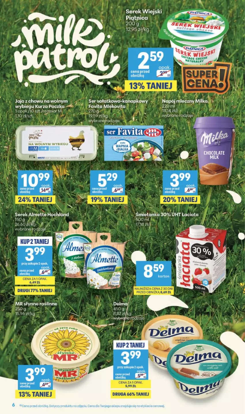 Gazetka promocyjna Delikatesy Centrum - Franczyza DC32 Czwartek - ważna 06.08 do 12.08.2026 - strona 6 - produkty: Piątnica, Ser, Serek, Serek wiejski, Słynne