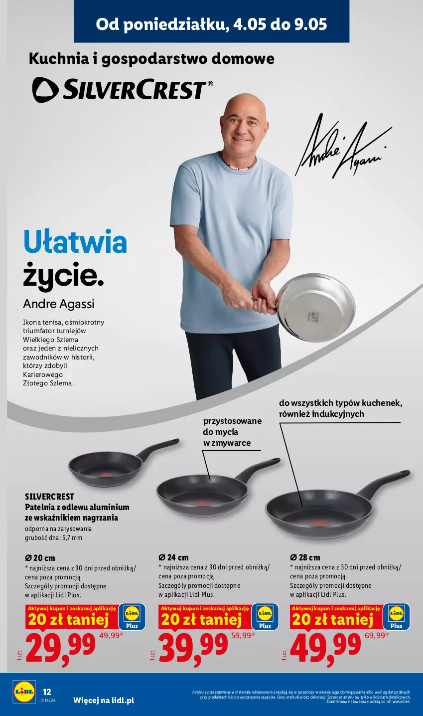 Gazetka promocyjna Lidl - Katalog ważny od 4.05 - ważna 04.05 do 09.05.2026 - strona 12 - produkty: Fa, Kuchnia, Patelnia, Por, Silvercrest