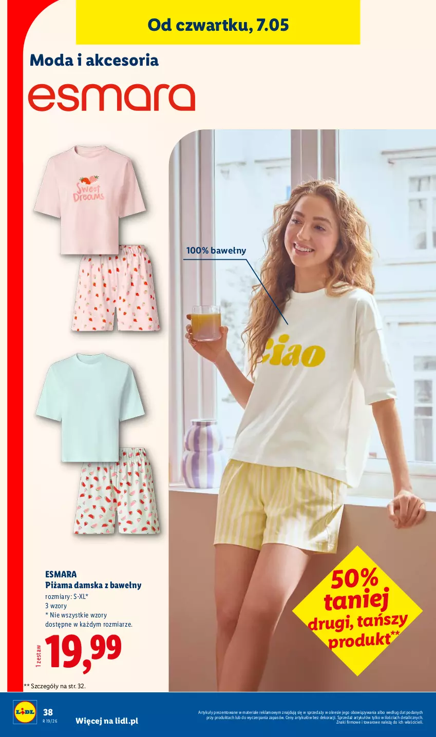 Gazetka promocyjna Lidl - Katalog ważny od 4.05 - ważna 04.05 do 09.05.2026 - strona 38 - produkty: Moda, Piżama