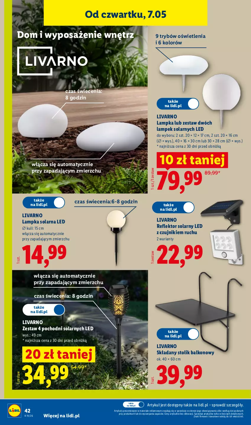 Gazetka promocyjna Lidl - Katalog ważny od 4.05 - ważna 04.05 do 09.05.2026 - strona 44 - produkty: Ivar, Reflektor, Stolik