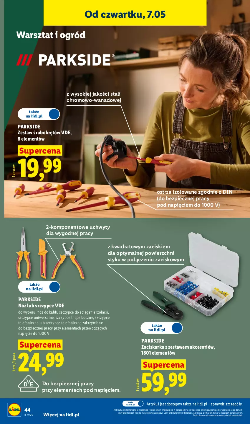 Gazetka promocyjna Lidl - Katalog ważny od 4.05 - ważna 04.05 do 09.05.2026 - strona 50 - produkty: Ogród, Parkside, Piec, Sok, Szczypce, Telefon, Uchwyty