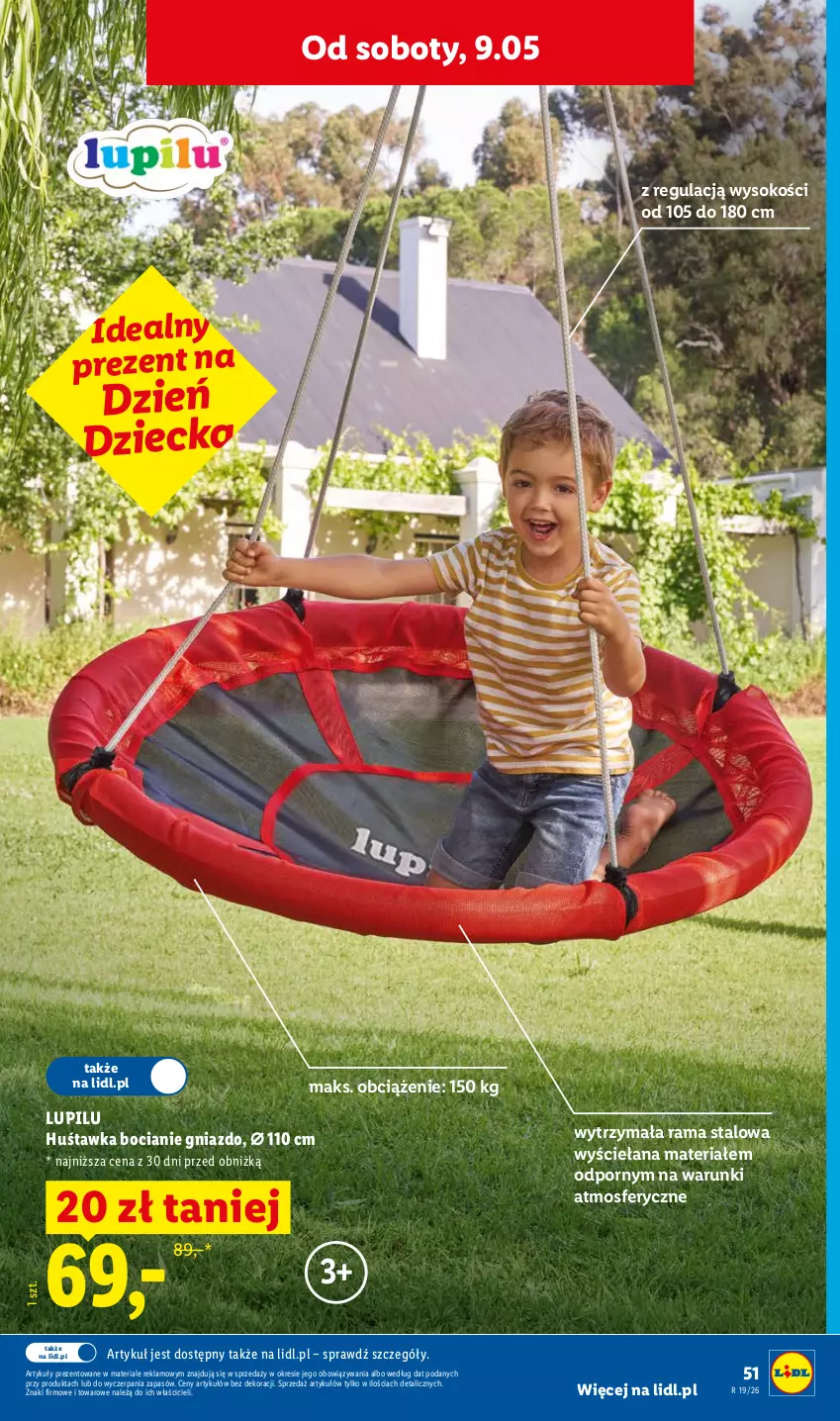 Gazetka promocyjna Lidl - Katalog ważny od 4.05 - ważna 04.05 do 09.05.2026 - strona 57 - produkty: Huśtawka, Por, Rama, Sok