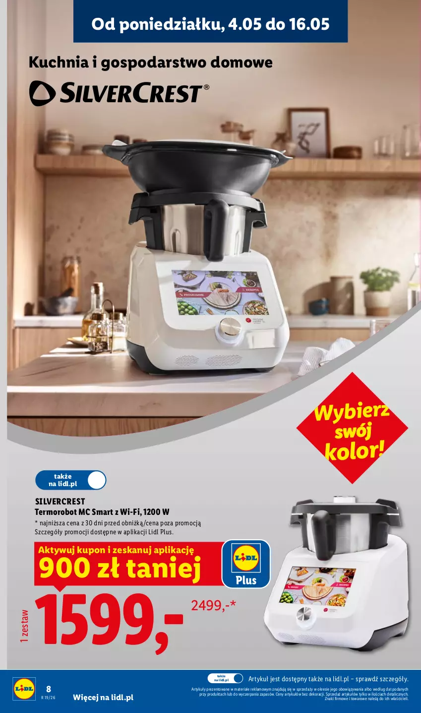 Gazetka promocyjna Lidl - Katalog ważny od 4.05 - ważna 04.05 do 09.05.2026 - strona 8 - produkty: Kuchnia, Robot, Silvercrest