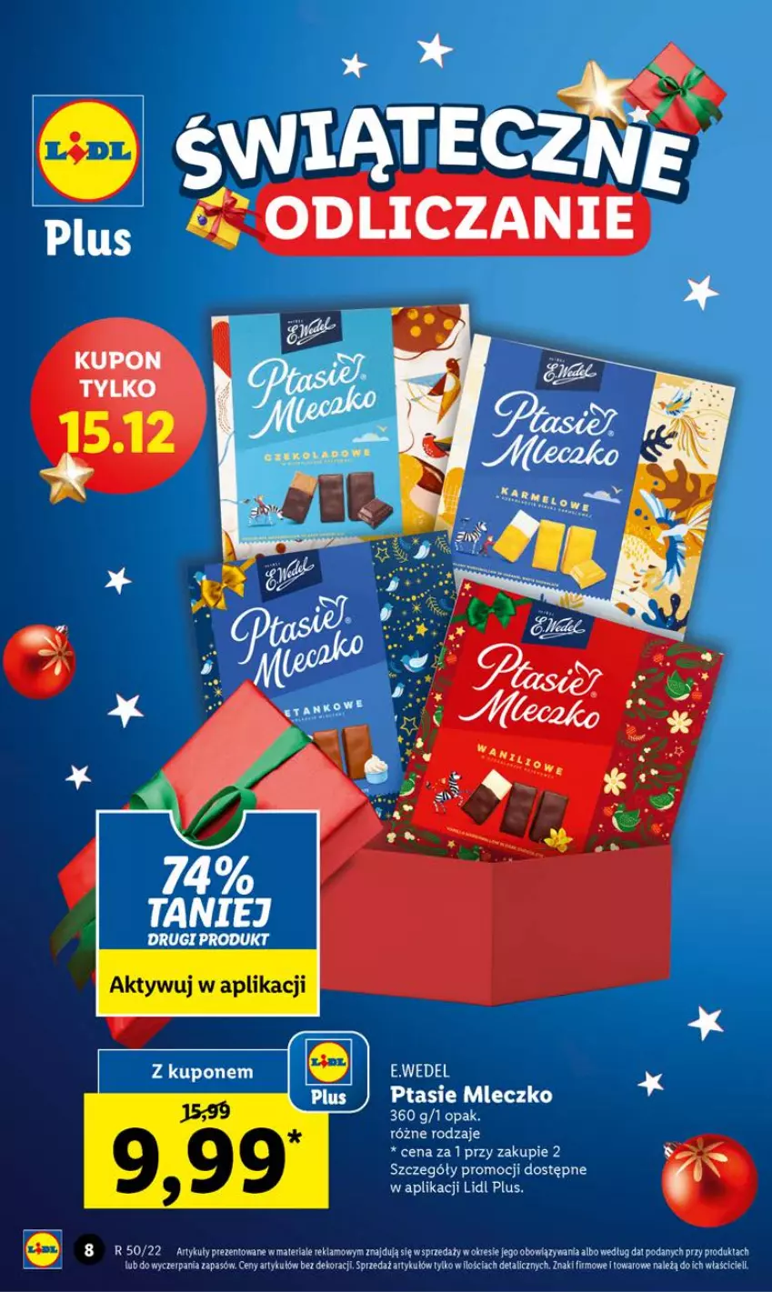 Gazetka promocyjna Lidl - GAZETKA - ważna 15.12 do 18.12.2022 - strona 10 - produkty: Mleczko, Ptasie mleczko