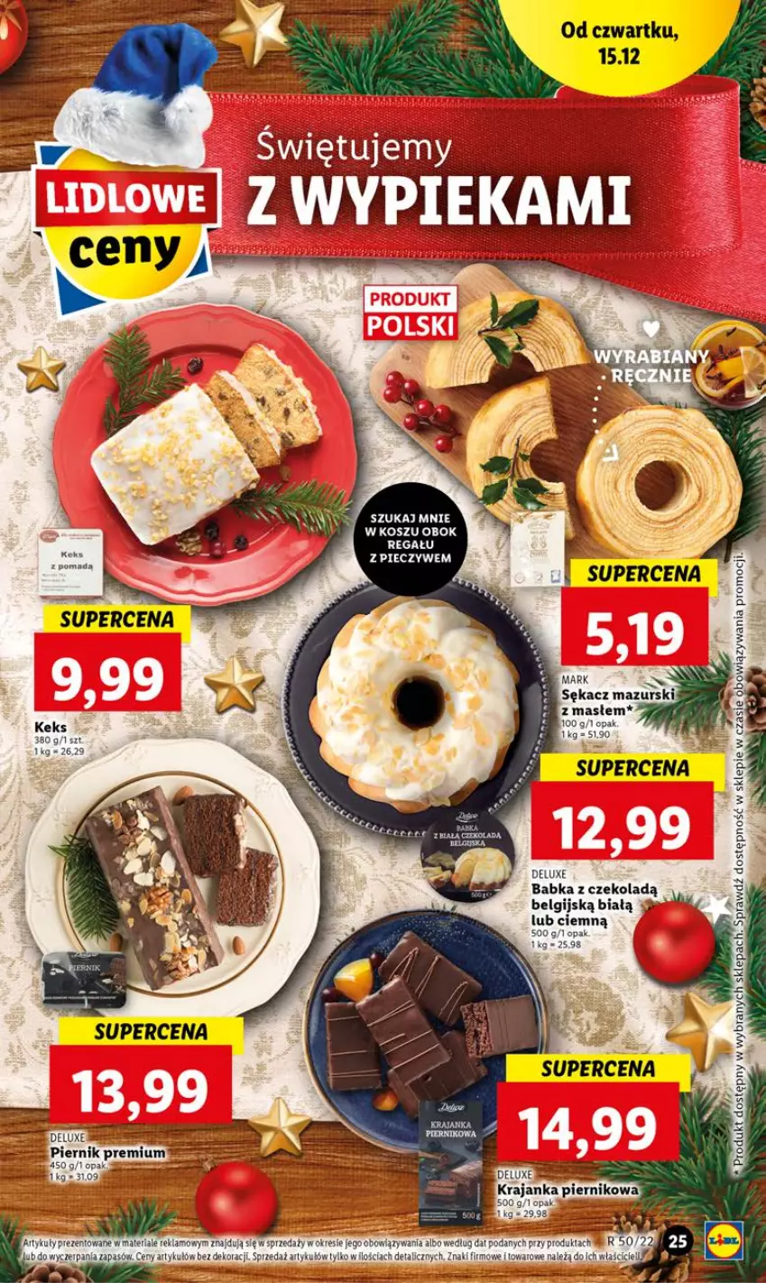 Gazetka promocyjna Lidl - GAZETKA - ważna 15.12 do 18.12.2022 - strona 29 - produkty: Babka, Kosz, LG, Piec, Sękacz