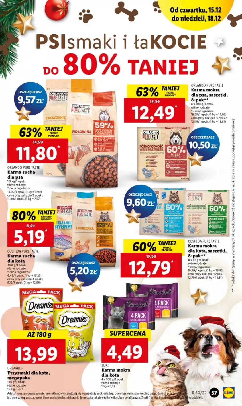 Gazetka promocyjna Lidl - GAZETKA - ważna 15.12 do 18.12.2022 - strona 65 - produkty: Koc, Przysmaki, Pur