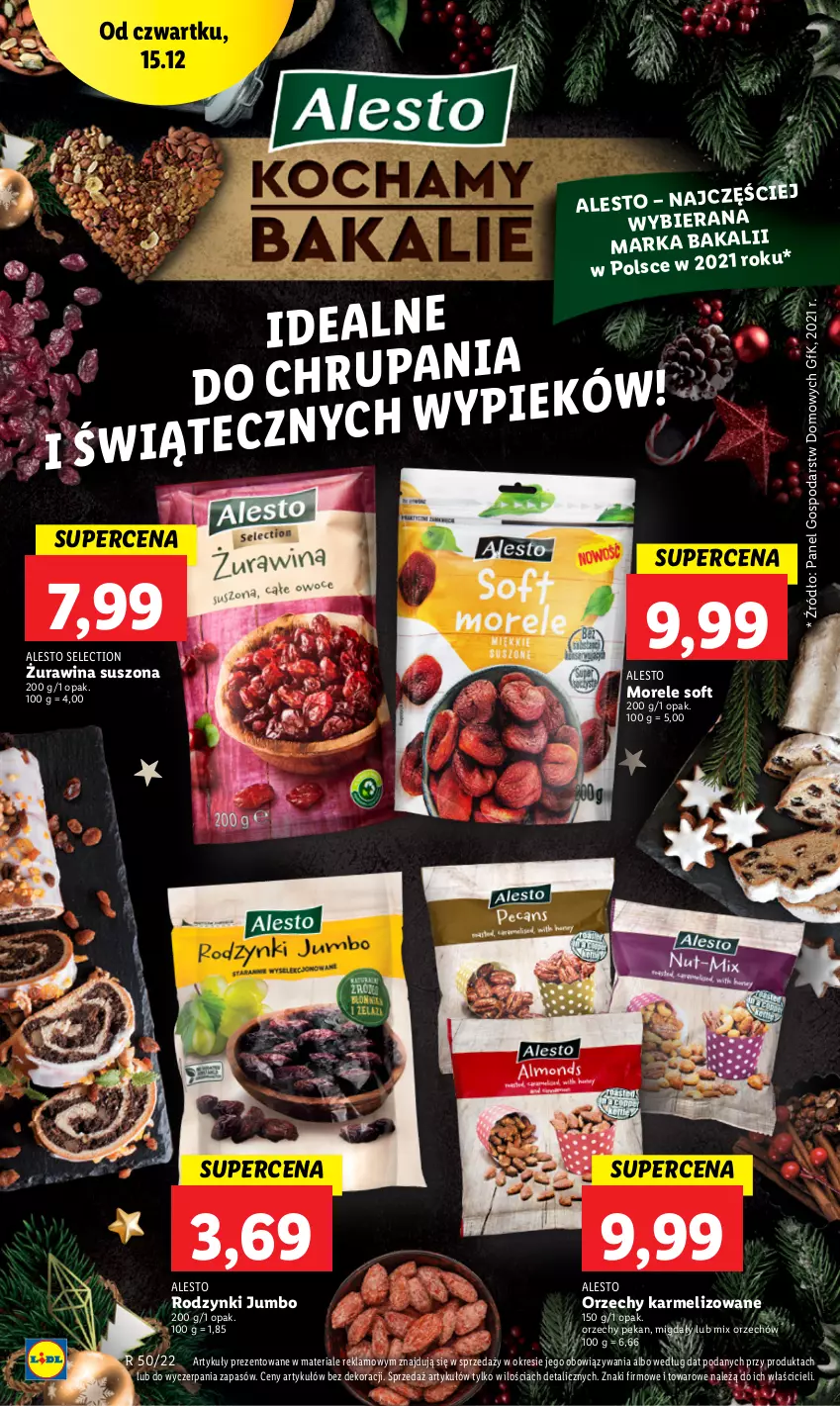 Gazetka promocyjna Lidl - GAZETKA - ważna 15.12 do 18.12.2022 - strona 77 - produkty: Migdały, Rodzynki