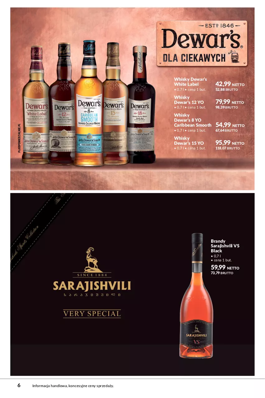 Gazetka promocyjna Makro - Katalog Whisky - ważna 15.09 do 30.09.2023 - strona 6 - produkty: Brandy, Lack, Whisky