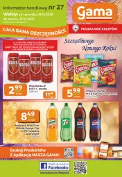 Gazetka promocyjna Gama - Gazetka Gama - Gazetka - ważna od 31.12 do 31.12.2025 - strona 1 - produkty: Piwa, Piwo, Piec, Gra, 7up, Chipsy, Mirinda, Warka, Pepsi, Crunchips, Napój, Fa
