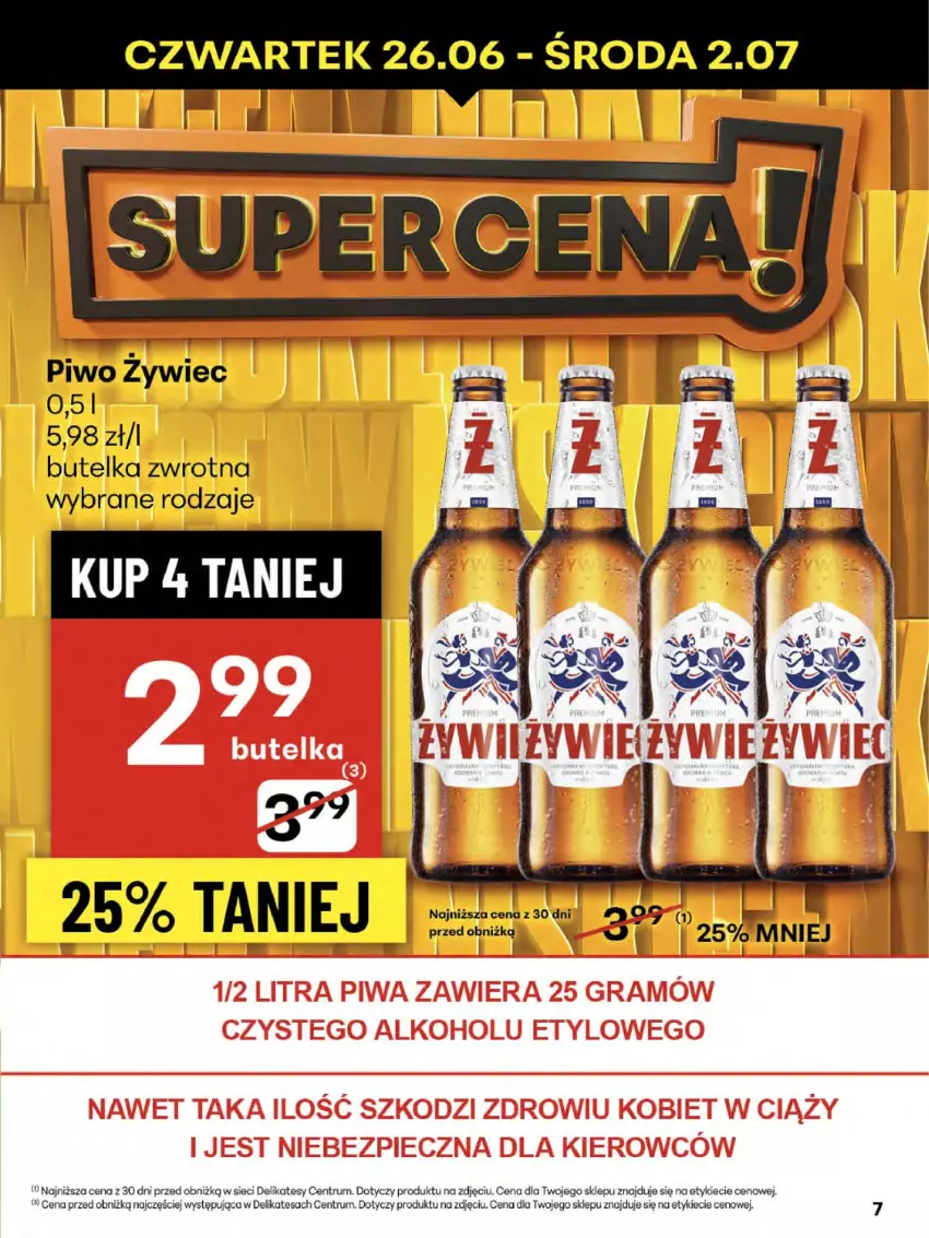 Gazetka promocyjna Delikatesy Centrum - Franczyza DC26 Czwartek - ważna 26.06 do 02.07.2025 - strona 7 - produkty: Piwo, Rum