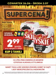 Gazetka promocyjna Delikatesy Centrum - Franczyza DC26 Czwartek - Gazetka - ważna od 02.07 do 02.07.2025 - strona 6 - produkty: Piwo, Rum, Tyskie, Dron
