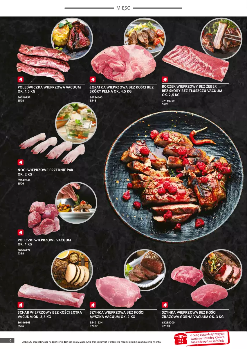 Gazetka promocyjna Selgros - Oferta gastronomiczna - ważna 31.03 do 06.04.2022 - strona 6 - produkty: Boczek, Boczek wieprzowy, Mięso, Mysz, Polędwiczka wieprzowa, Schab wieprzowy, Szynka, Szynka wieprzowa, Tran