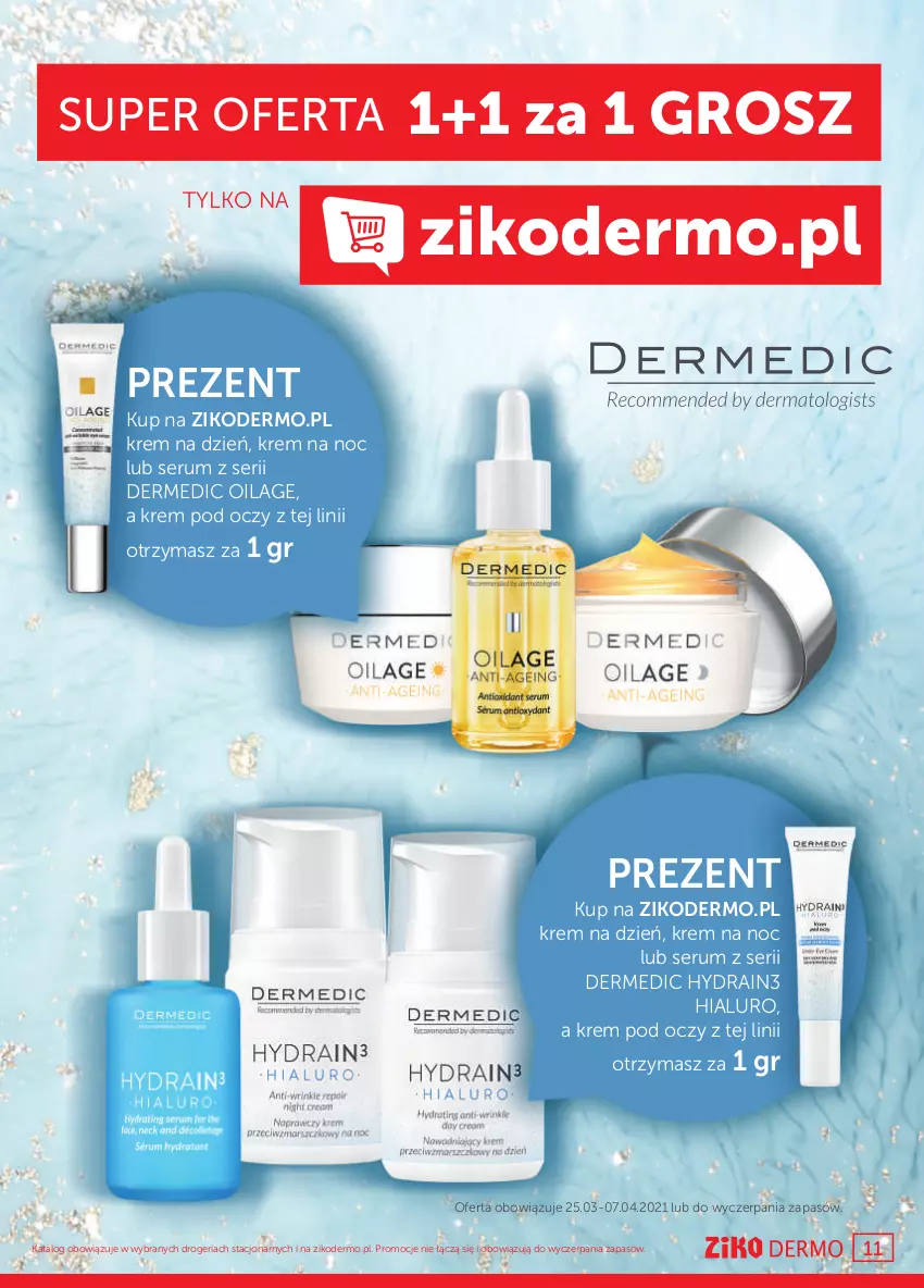 Gazetka promocyjna Ziko - 25 MARCA – 7 KWIETNIA - ważna 25.03 do 07.04.2021 - strona 11 - produkty: Dermedic, Krem na dzień, Krem na noc, Krem pod oczy, Rum, Ser, Serum