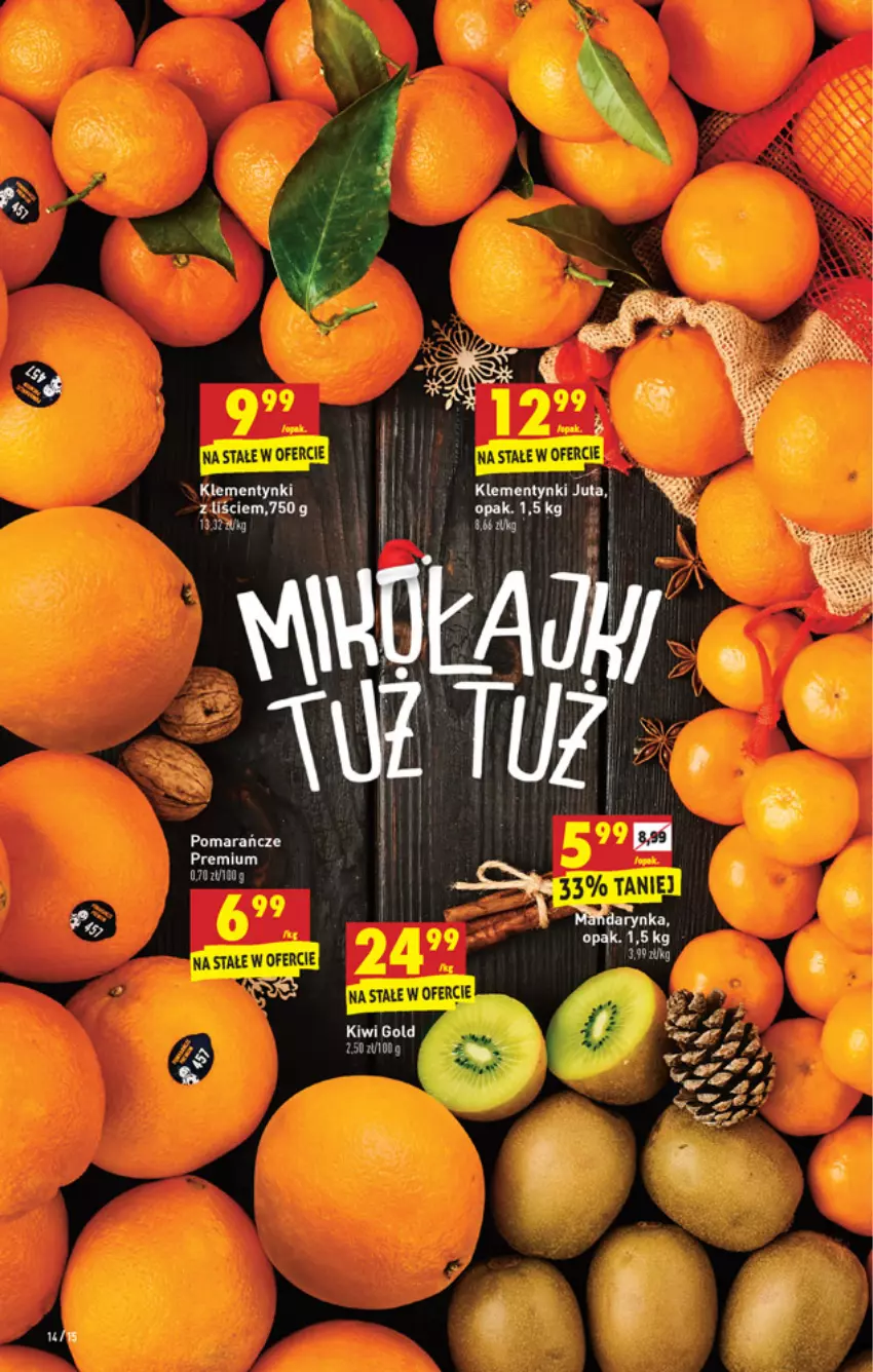 Gazetka promocyjna Biedronka - W tym tygodniu - ważna 02.12 do 08.12.2021 - strona 14 - produkty: Kiwi, Klementynki, Pomarańcze