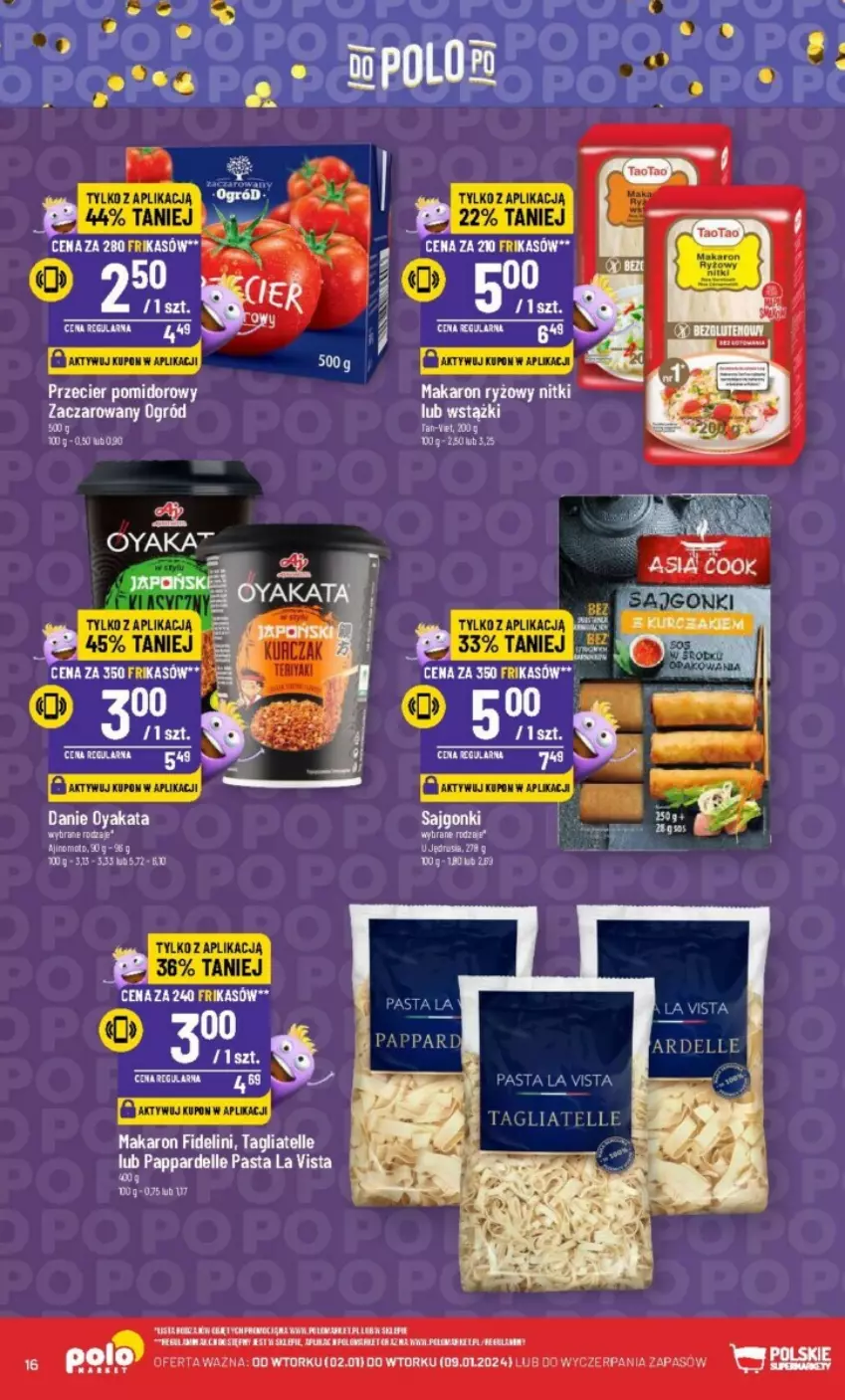 Gazetka promocyjna PoloMarket - ważna 02.01 do 09.01.2024 - strona 8 - produkty: Dell, Makaron, Ogród, Tagliatelle