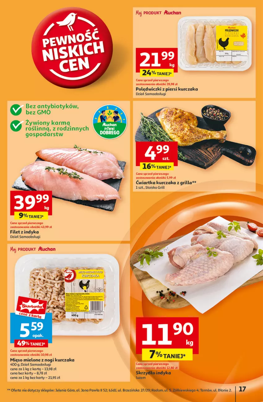 Gazetka promocyjna Auchan - Gazetka Pewność Niskich Cen Hipermarket Auchan - ważna 30.01 do 05.02.2025 - strona 19 - produkty: Grill, Kurczak, Mięso, Mięso mielone