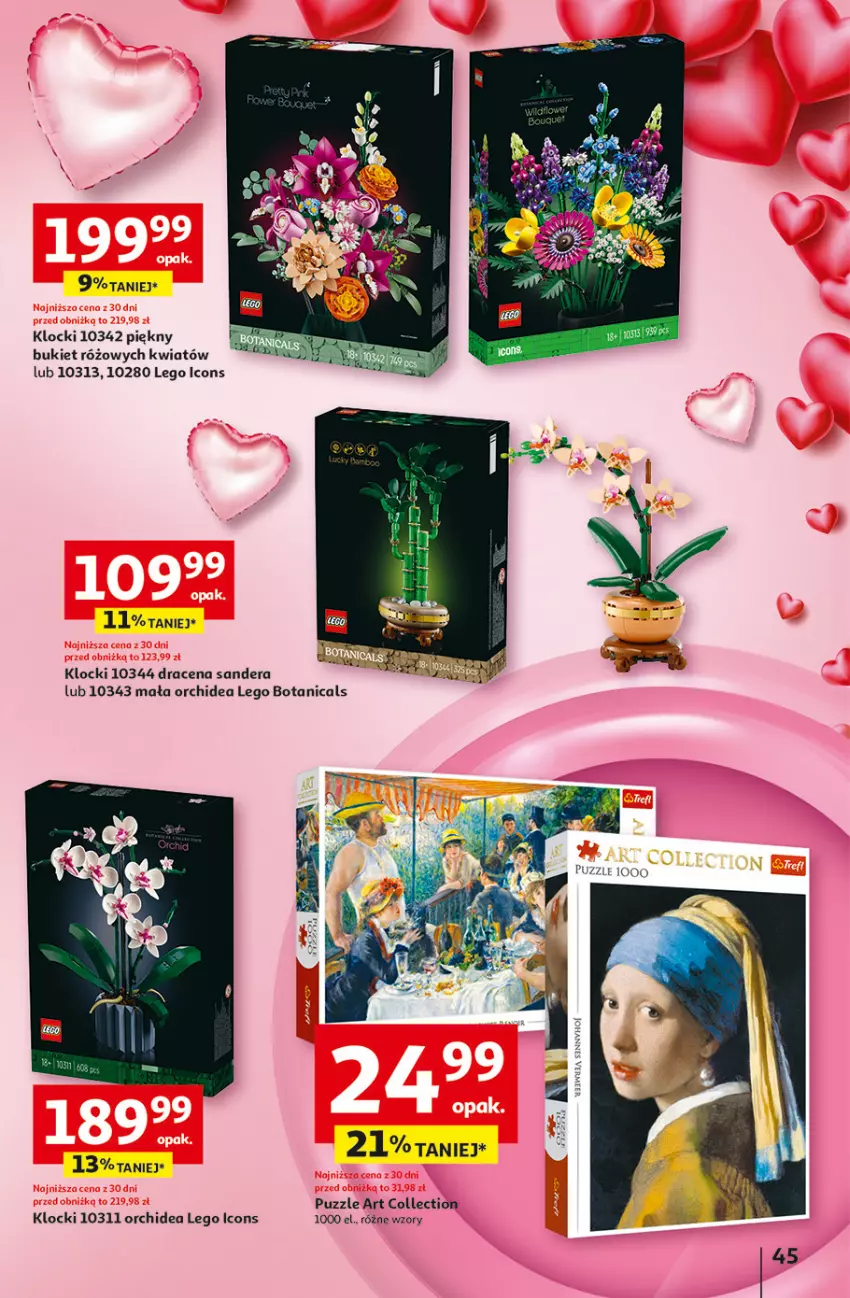 Gazetka promocyjna Auchan - Gazetka Pewność Niskich Cen Hipermarket Auchan - ważna 30.01 do 05.02.2025 - strona 51 - produkty: Bukiet, Klocki, LEGO, Puzzle