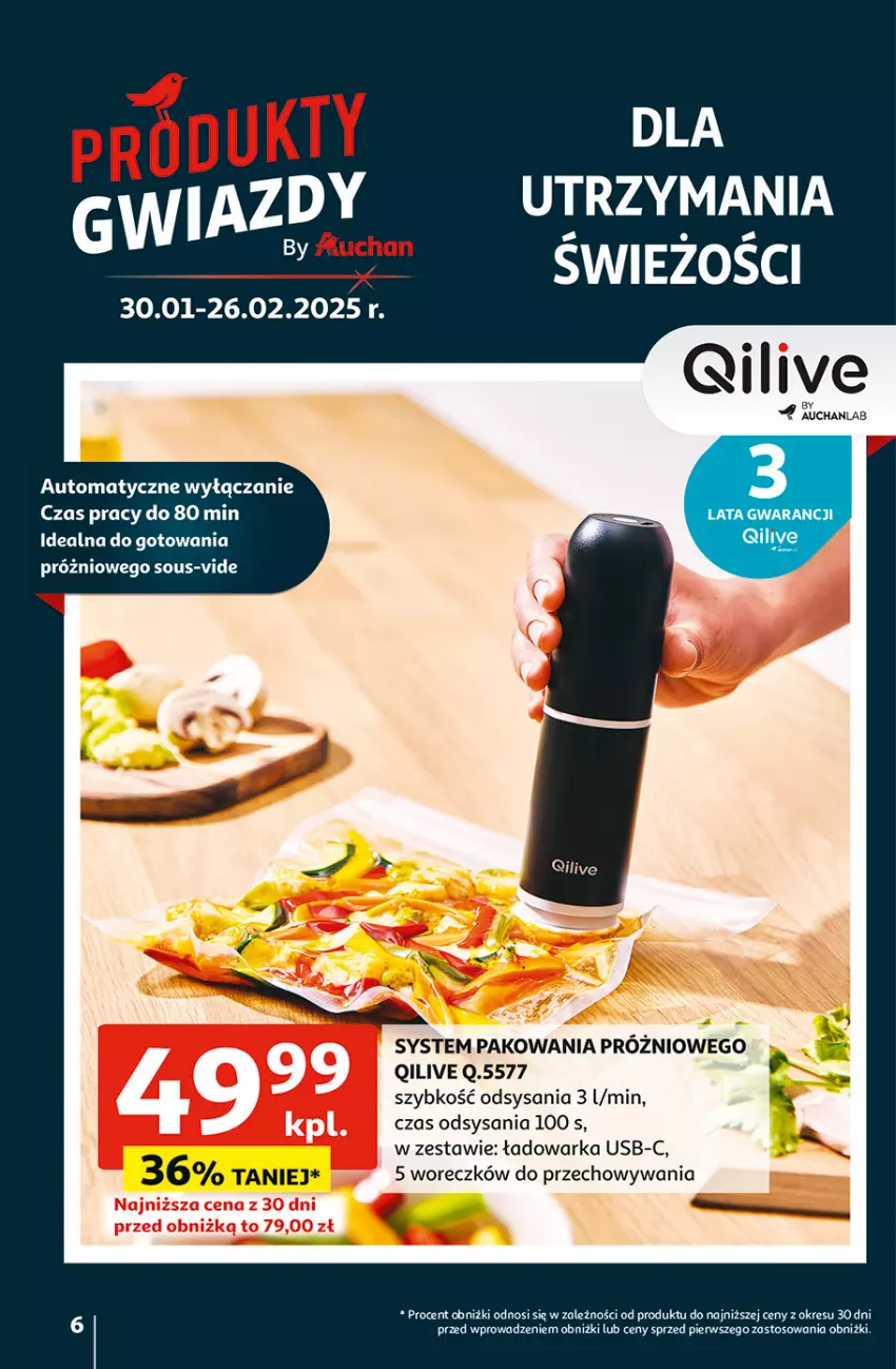 Gazetka promocyjna Auchan - Gazetka Pewność Niskich Cen Hipermarket Auchan - ważna 30.01 do 05.02.2025 - strona 6 - produkty: Warka