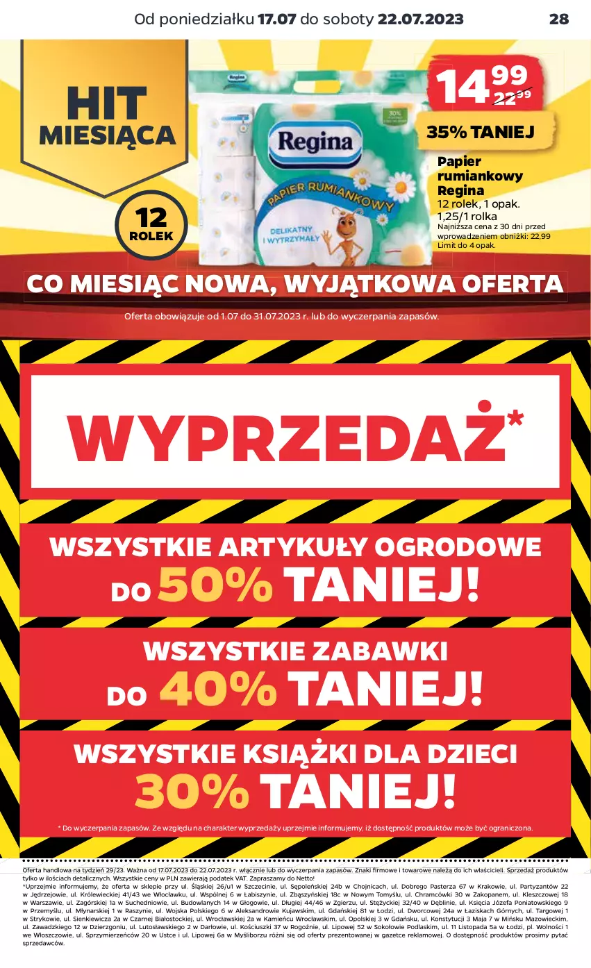 Gazetka promocyjna Netto - Akcesoria i dodatki - ważna 17.07 do 22.07.2023 - strona 3 - produkty: Dzieci, Fa, Gin, Gra, Kujawski, Papier, Podlaski, Rum, Sok, Stock, Top