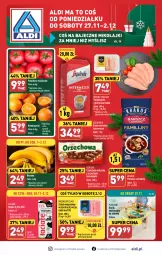 Gazetka promocyjna Aldi - Pełna oferta - Gazetka - ważna od 02.12 do 02.12.2023 - strona 1 - produkty: Kurczak, Mandarynki, Banany, Krakus, Por, Gra, Kawa ziarnista, Stolik, Mięsne specjały, Kawa, Czekolada mleczna, Schab wieprzowy, Czekolada, Pomidory, Segafredo, Mleko, Fa