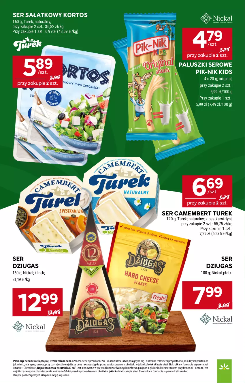 Gazetka promocyjna Stokrotka - Supermarket - ważna 23.10 do 29.10.2025 - strona 17 - produkty: Camembert, Fa, Farm Milk, Gin, Mięso, Owoce, Sałat, Ser, Twaróg, Twaróg półtłusty, Warzywa