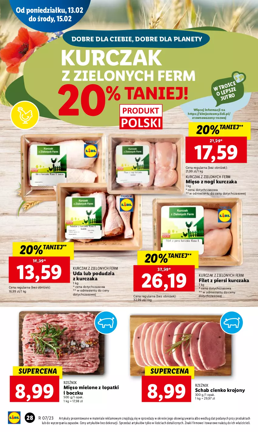 Gazetka promocyjna Lidl - GAZETKA - ważna 13.02 do 15.02.2023 - strona 30 - produkty: Filet z piersi kurczaka, Kurczak, Mięso, Mięso mielone, Wazon