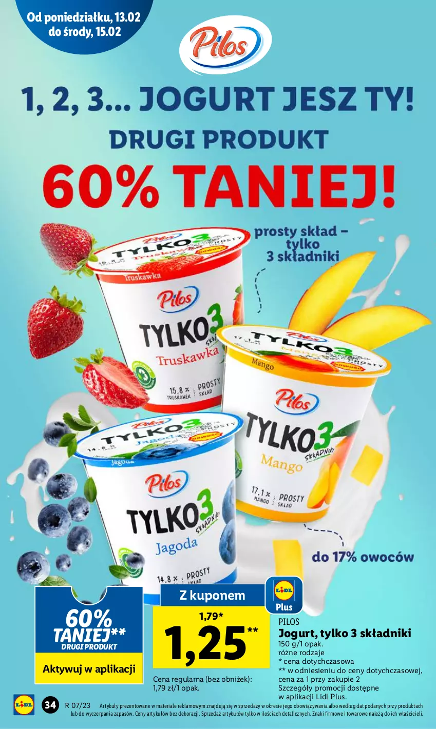 Gazetka promocyjna Lidl - GAZETKA - ważna 13.02 do 15.02.2023 - strona 36 - produkty: Jogurt, Pilos