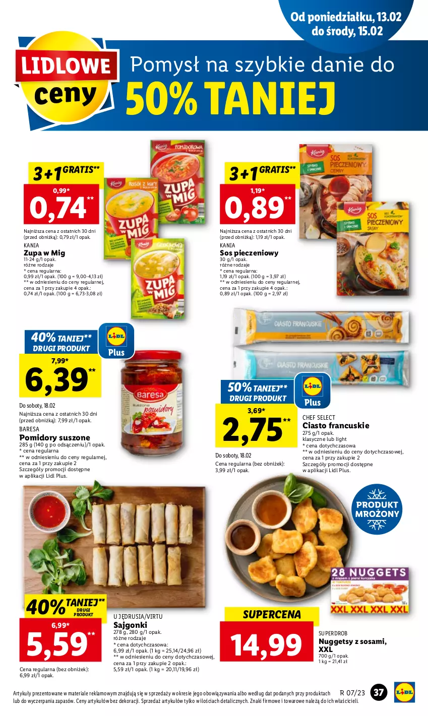 Gazetka promocyjna Lidl - GAZETKA - ważna 13.02 do 15.02.2023 - strona 39 - produkty: Ciasto francuskie, Gra, Piec, Pomidory, Sajgonki, Sos, Sos pieczeniowy, Virtu, Zupa